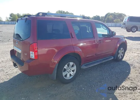 2005 Nissan Pathfinder Le из США, поврежденный, VIN 5N1AR18U25C700434